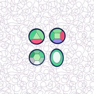 Steven Universe Alexandrite Pin Set