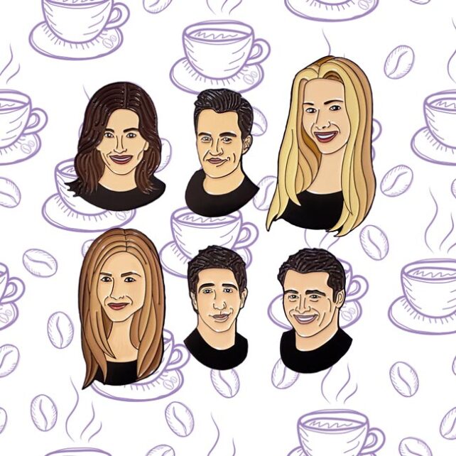 Friends Faces Pin Set