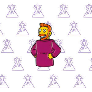 Simpsons Hank Scorpio pin