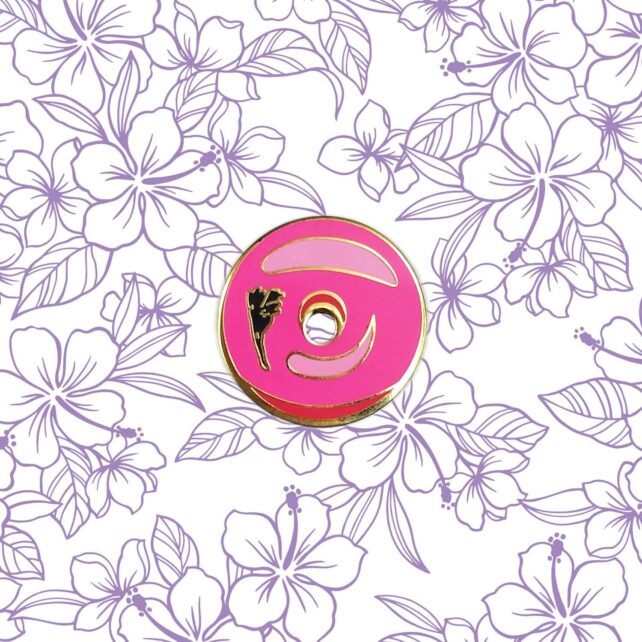 Hibiscus Donut Pin