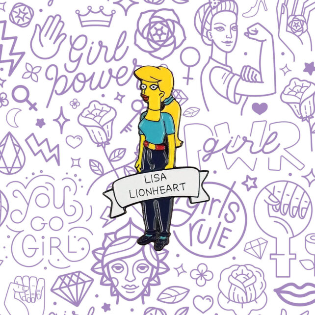 Simpsons Lisa Lionheart pin