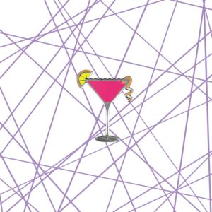 Cosmopolitan Cocktail Pin