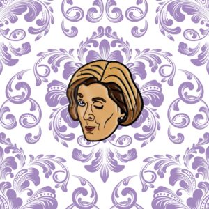 Arrested Development Winking Lucille Bluth Pin