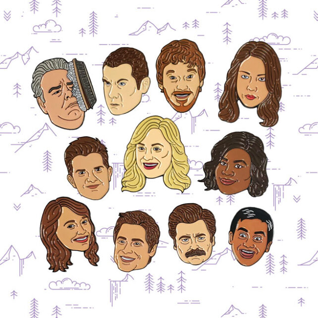 Parks and Recreation Enamel Pin Collection from Goellnerd Pins