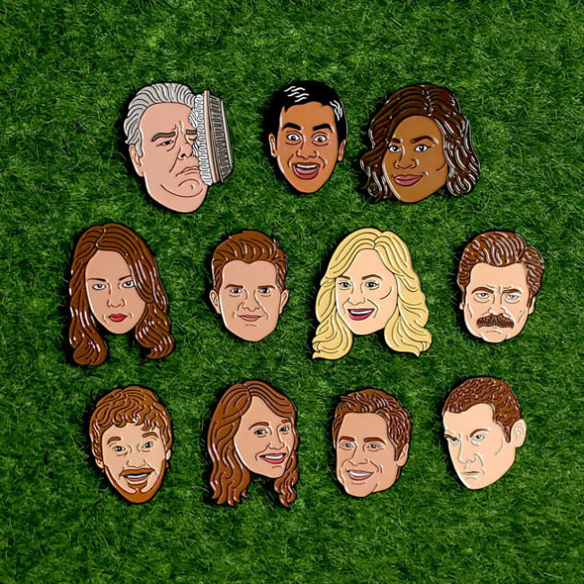 Goellnerd Parks and Recreation Enamel Pin Collection